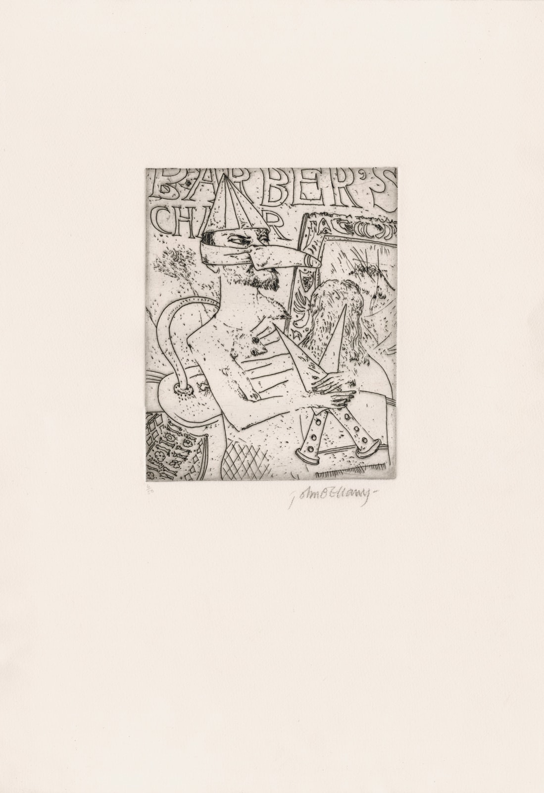 John Bellany, The Barber's Chair, 1986