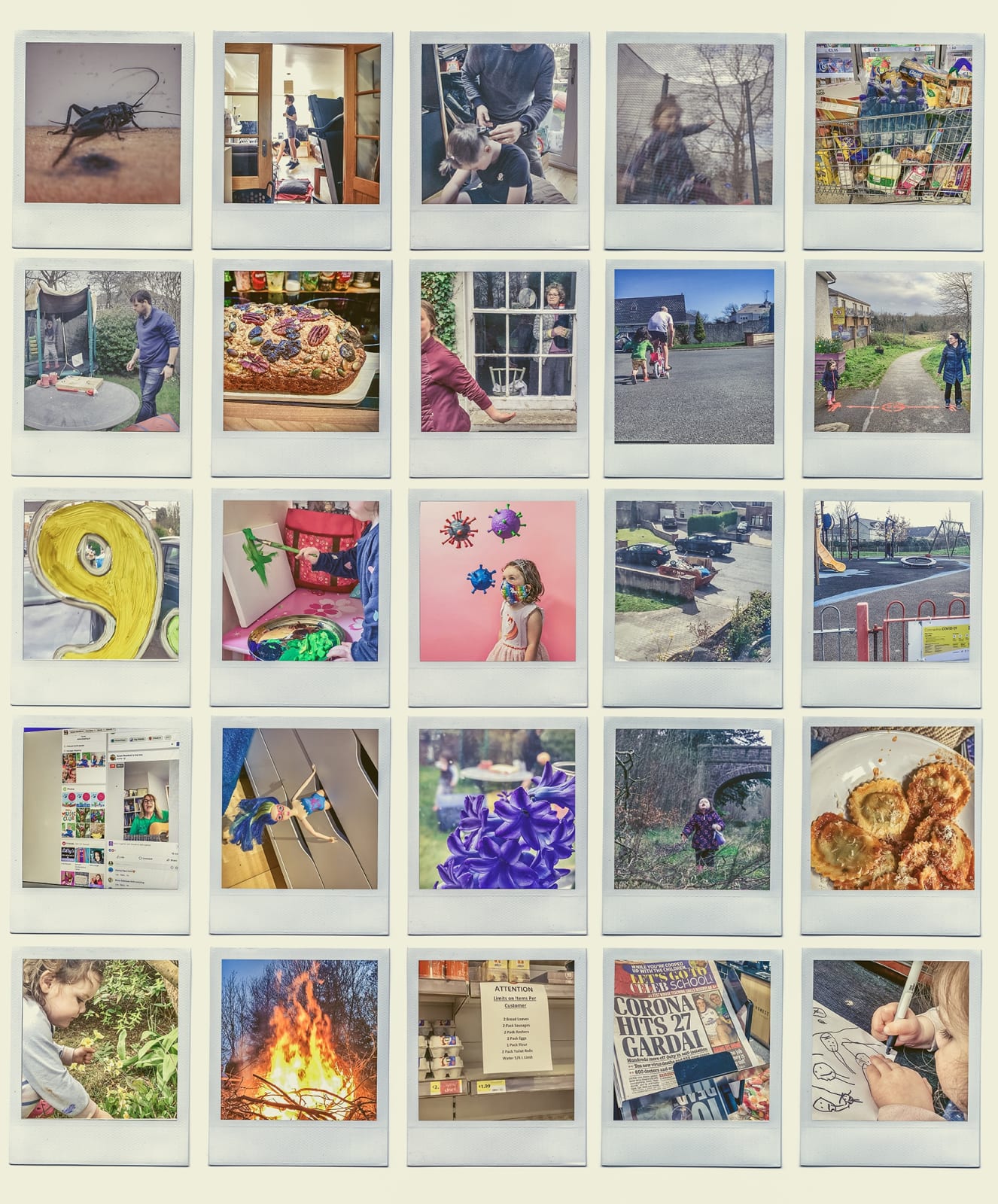 Simon McDermott, Pandemic Polaroids March-April, 2020