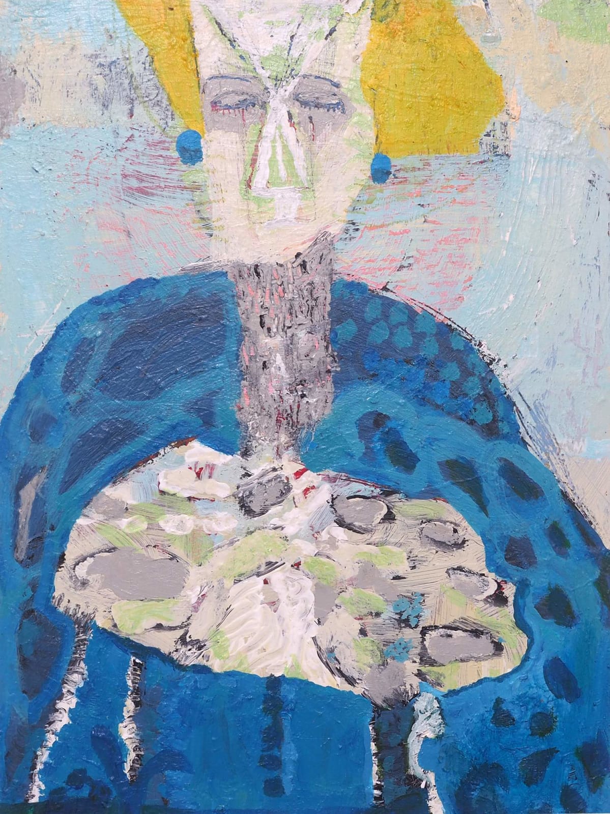 Catherine Weld, Woman with Blue Earings