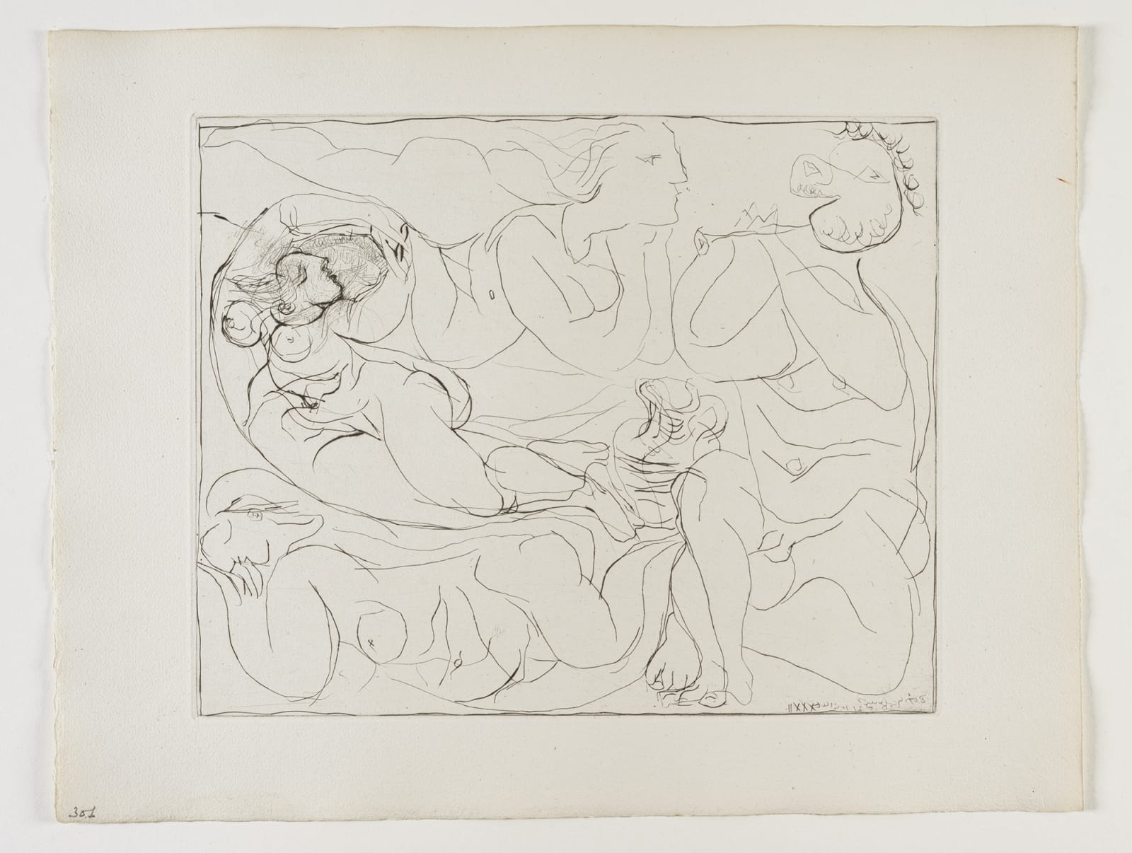 Pablo Picasso, 'Flûtiste et trois Femmes nues' from the 'Suite Vollard', 1932