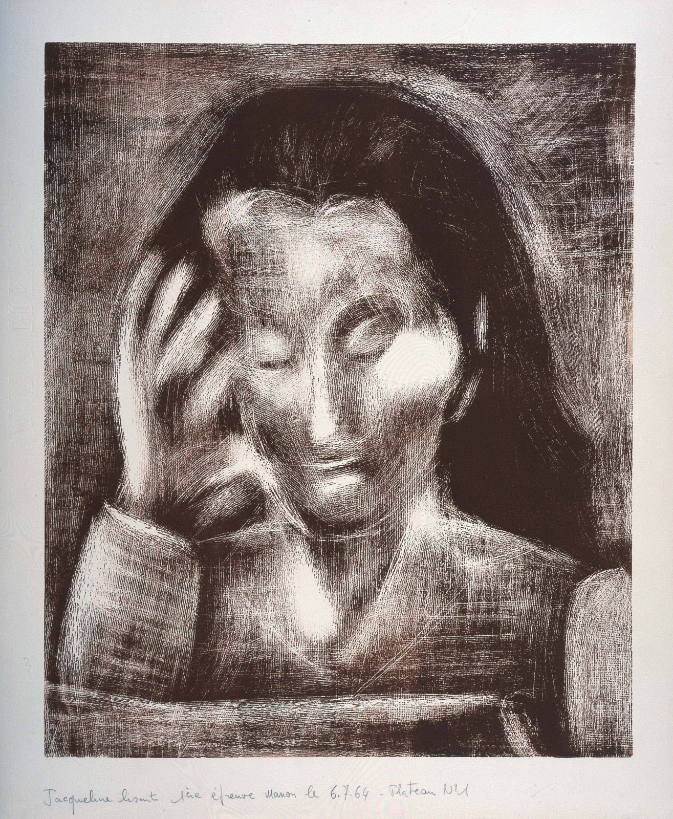 Pablo Picasso, Jacqueline Lisant, 1962