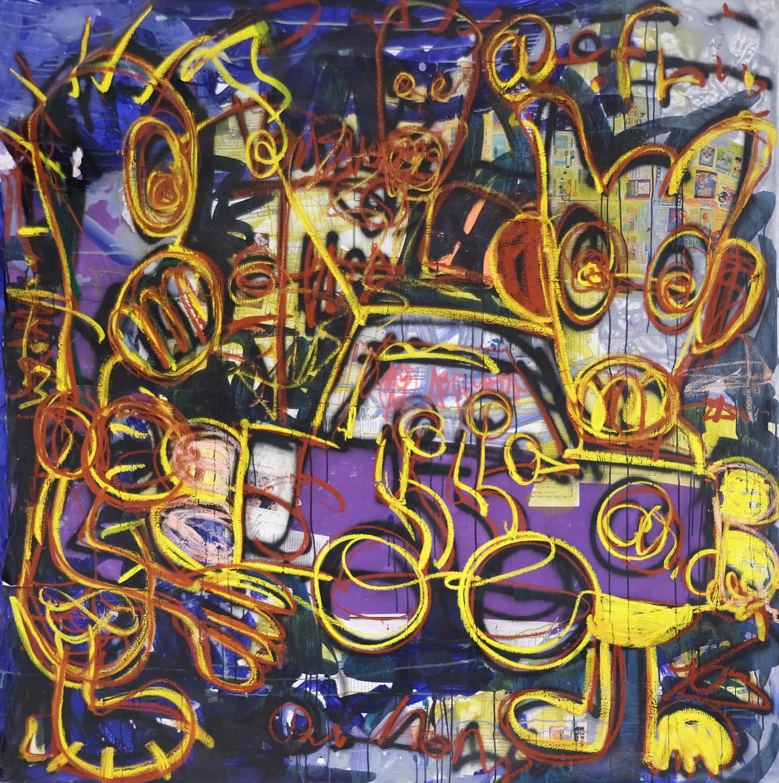 Aboudia , A Streetcar Named Desire (Un Tramway Nommé Désir), 2022