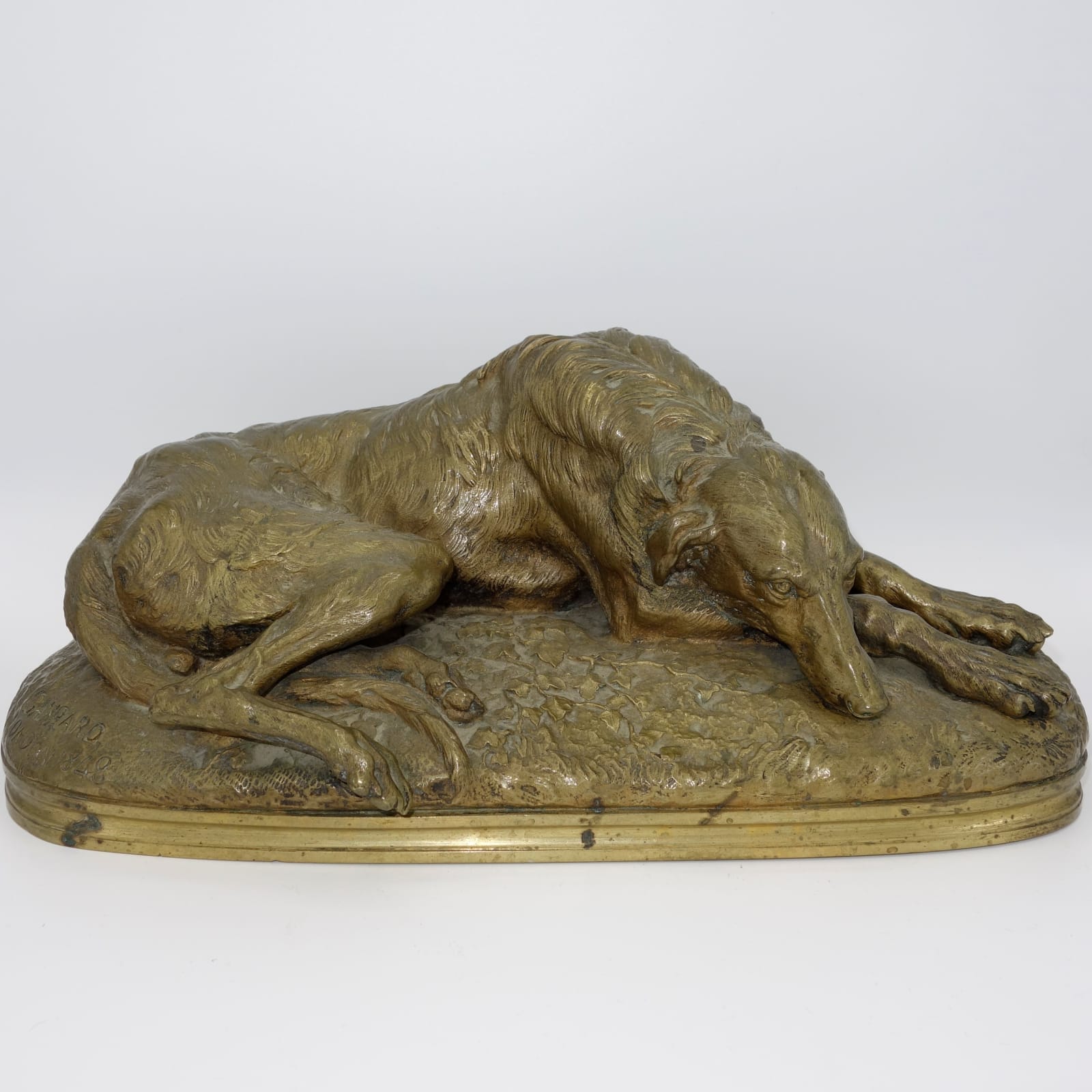 PAUL JOSEPH RAYMOND GAYRARD (1807-1855), Resting Deerhound , c.1850