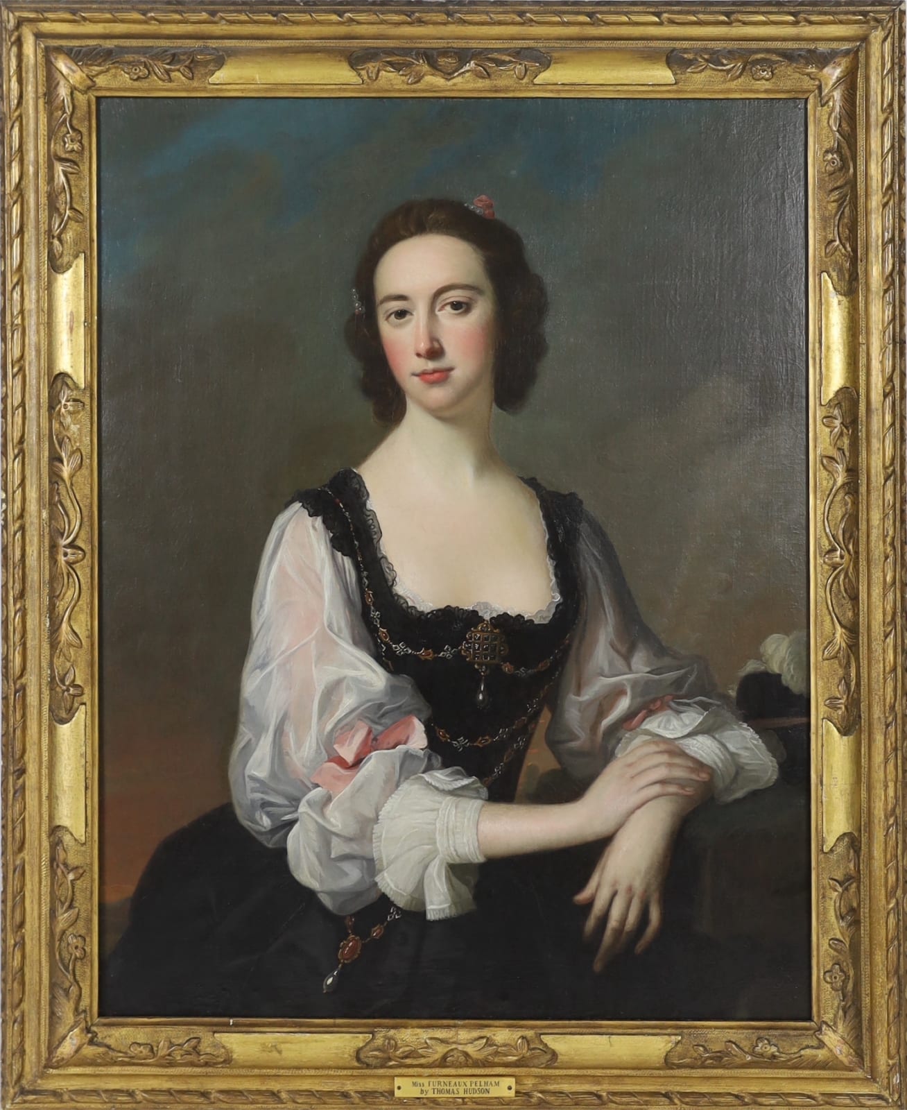Thomas Hudson (1701-1779), Miss Furneaux-Pelham, Circa 1740