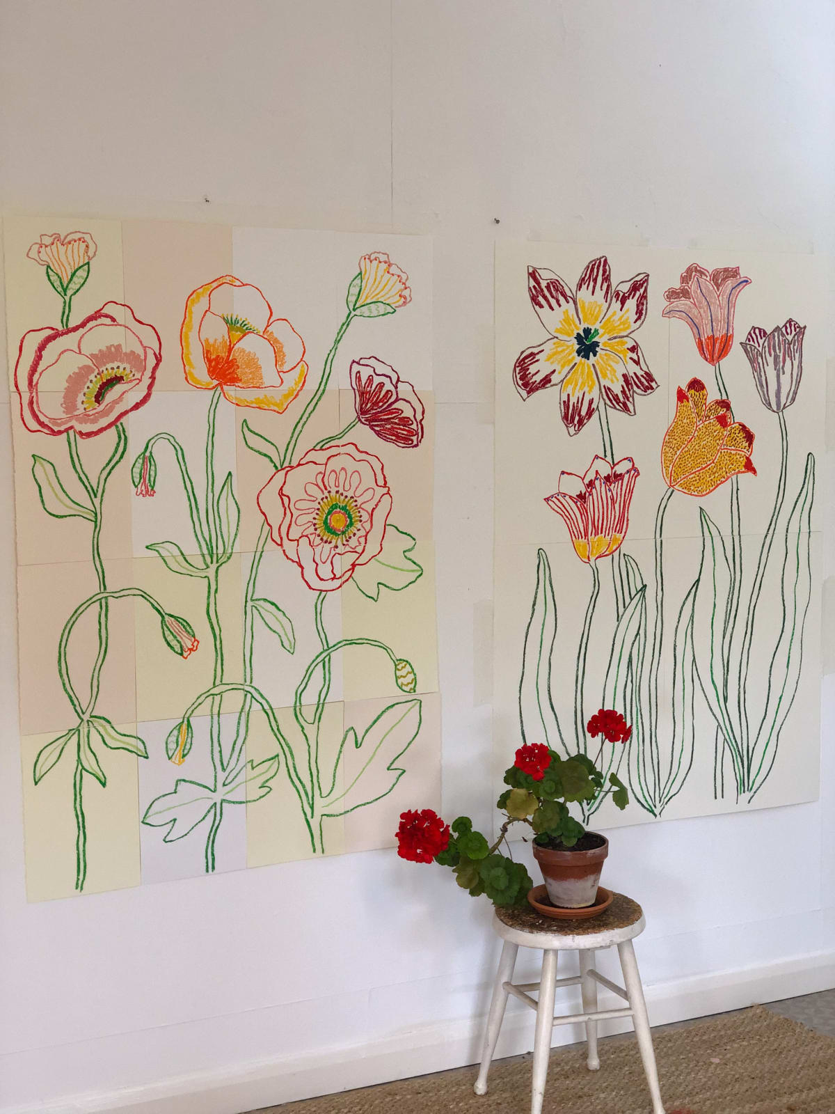 Rosie Harbottle's studio, 2024. © The Artist.