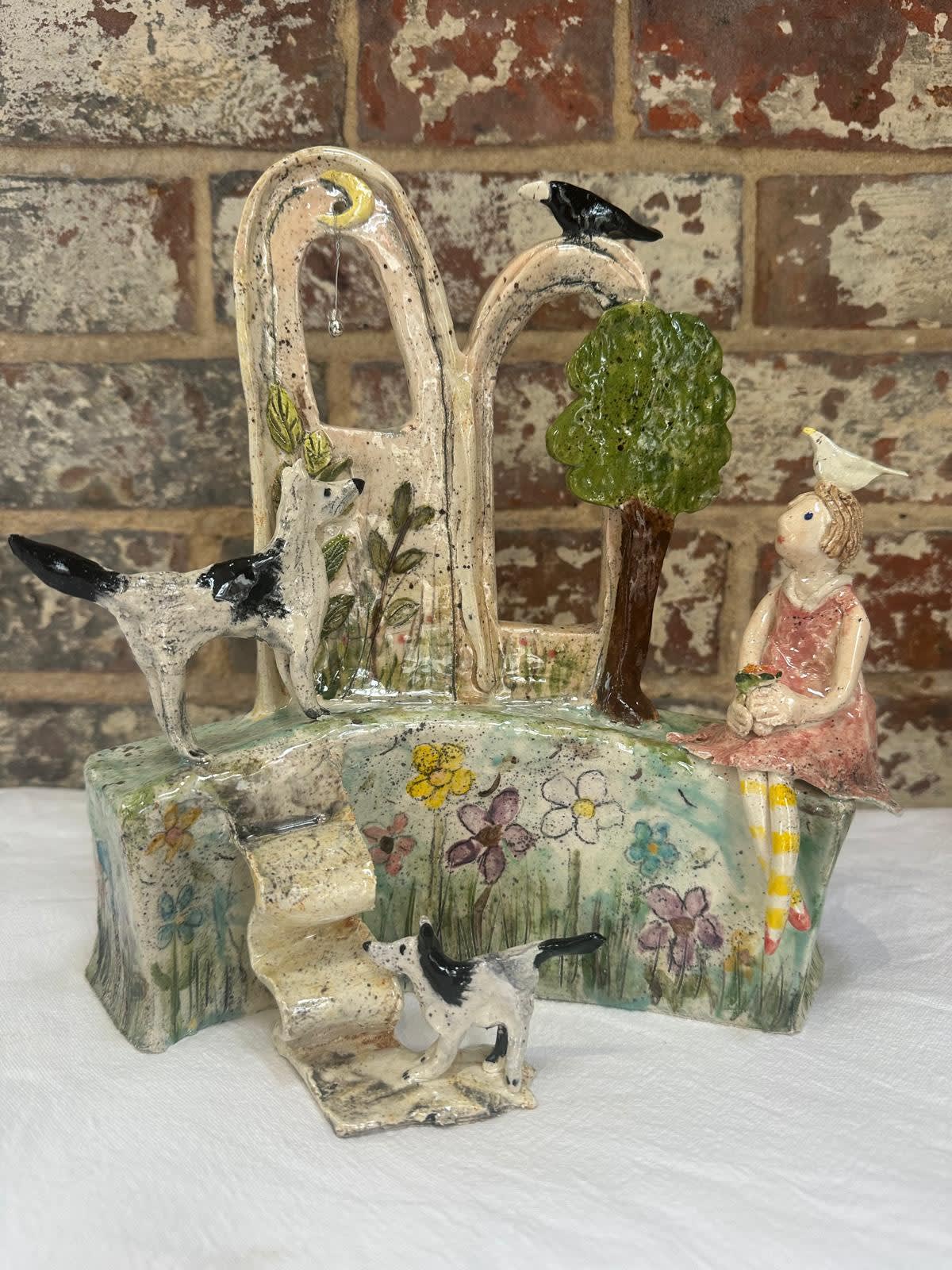 Edna Dreaming Wistfully Ceramic 24 x 24 x 12 cms © The Artist