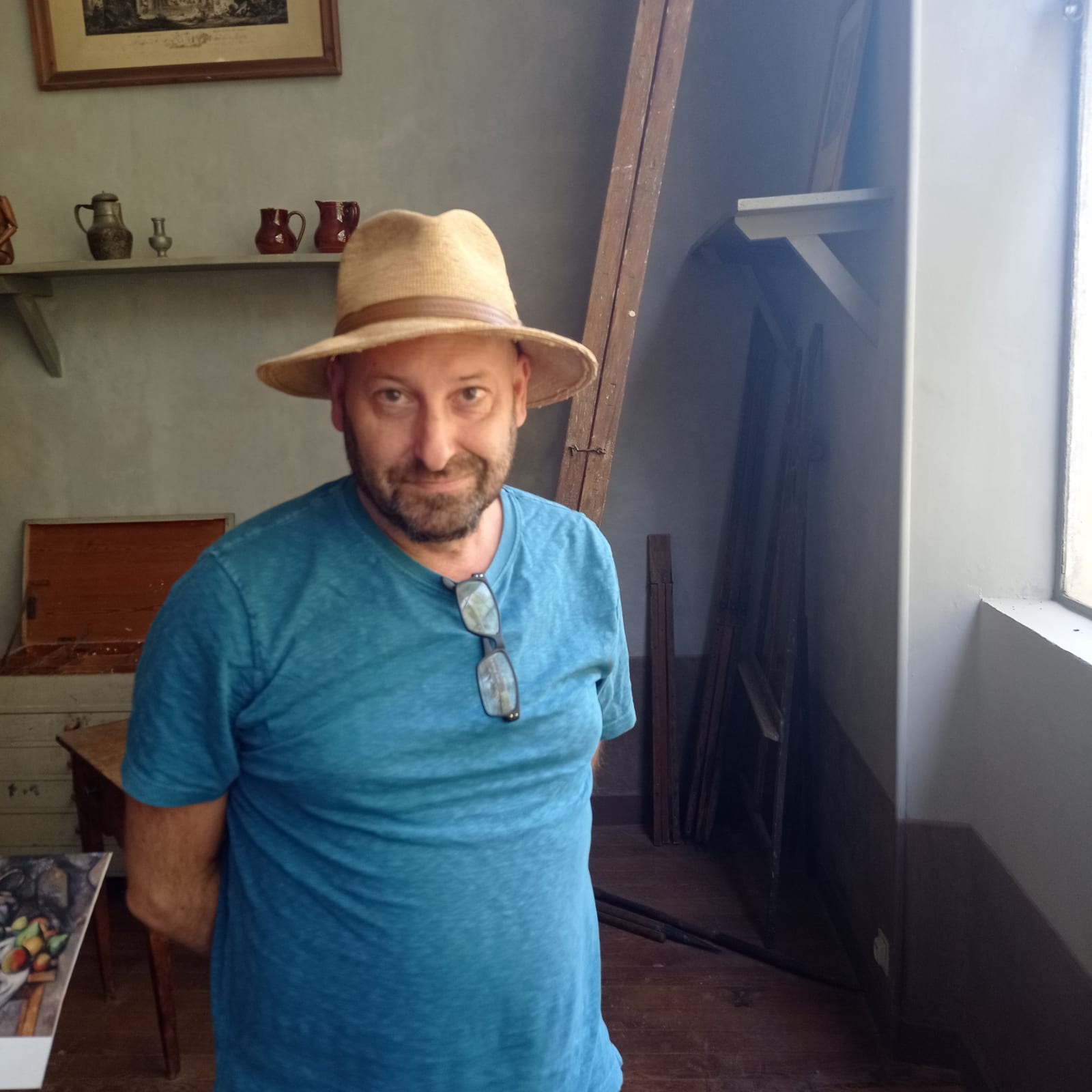 Nicholas Turner at Cezanne's last studio in Aix en Provence. © The Artist