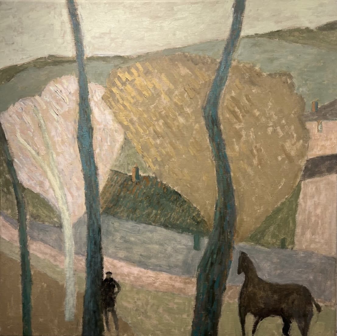 The Black Horse, 2025 Oil on canvas 60 x 60cm © The Artist