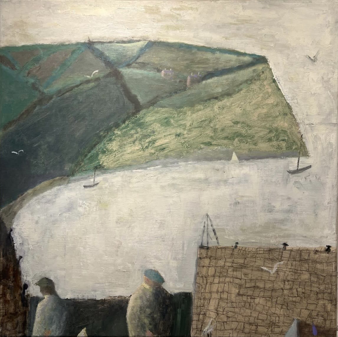 The Fishermen, 2025 Oil on canvas 60 x 60cm © The Artist