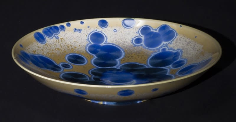 crystalline ceramic pottery
