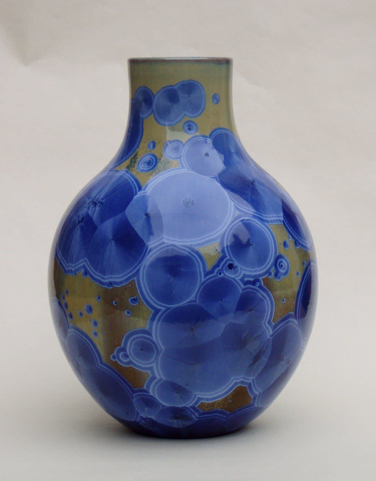 crystalline ceramic pottery