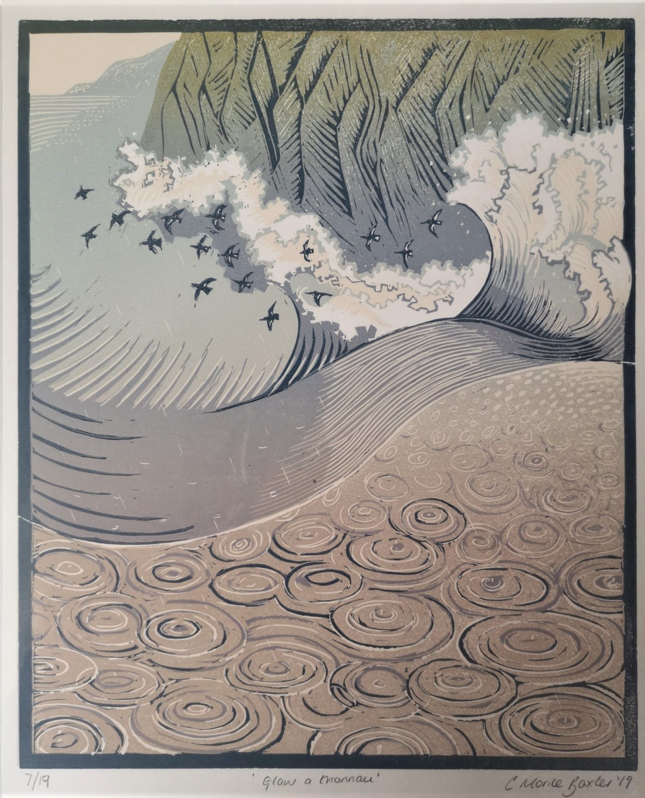 Exhibiting Printmakers, Charlotte Baxter Display photograph