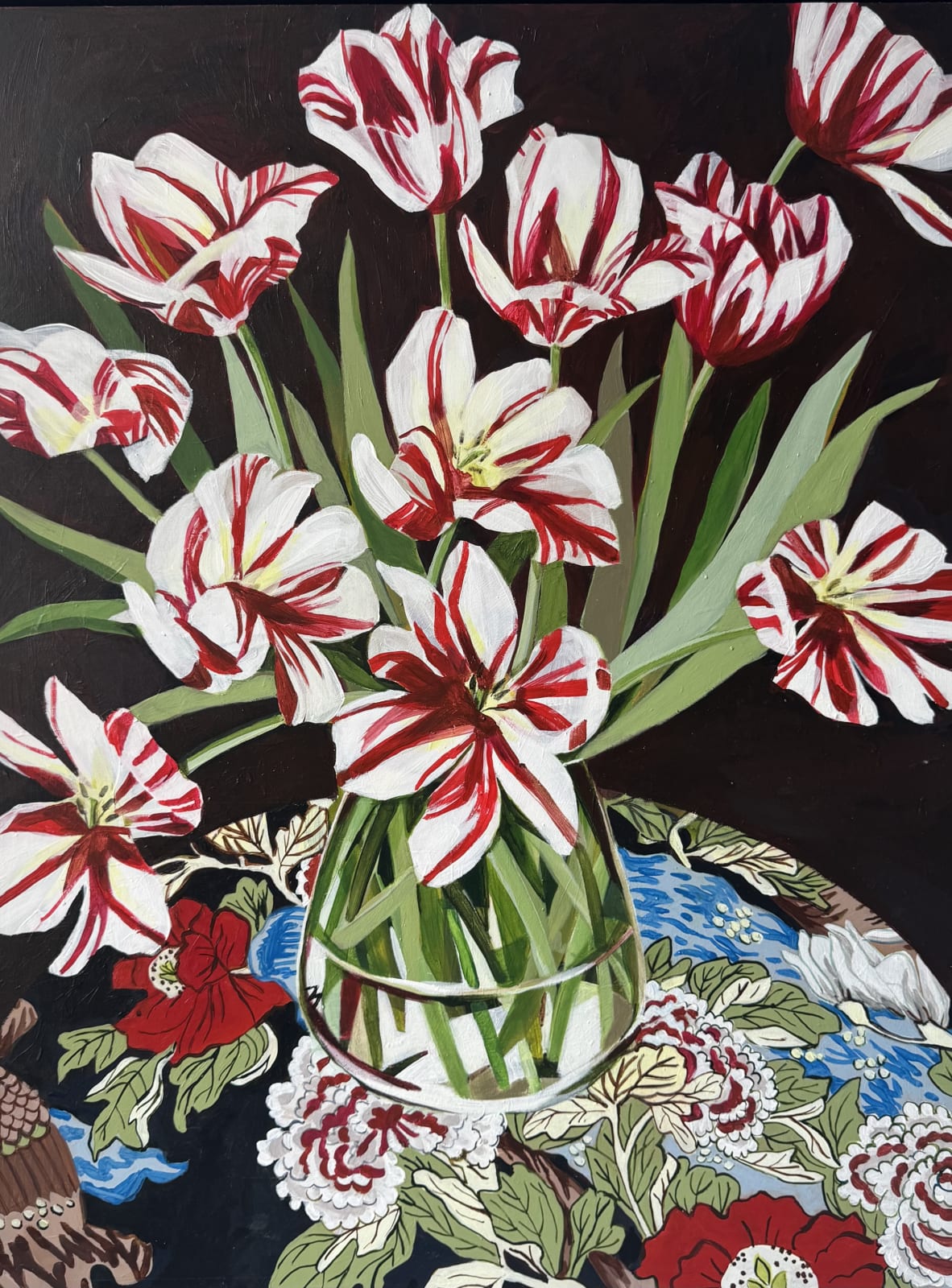 Maria Fletcher, Red Striped Tulips