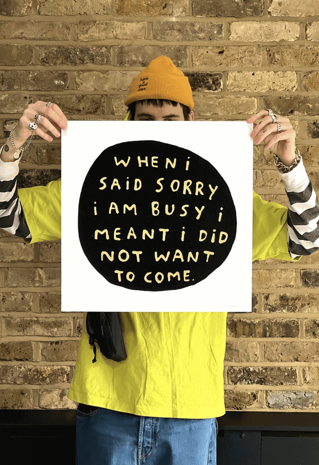 Dan Jamieson, When I said sorry I am busy I meant I did not want to come.