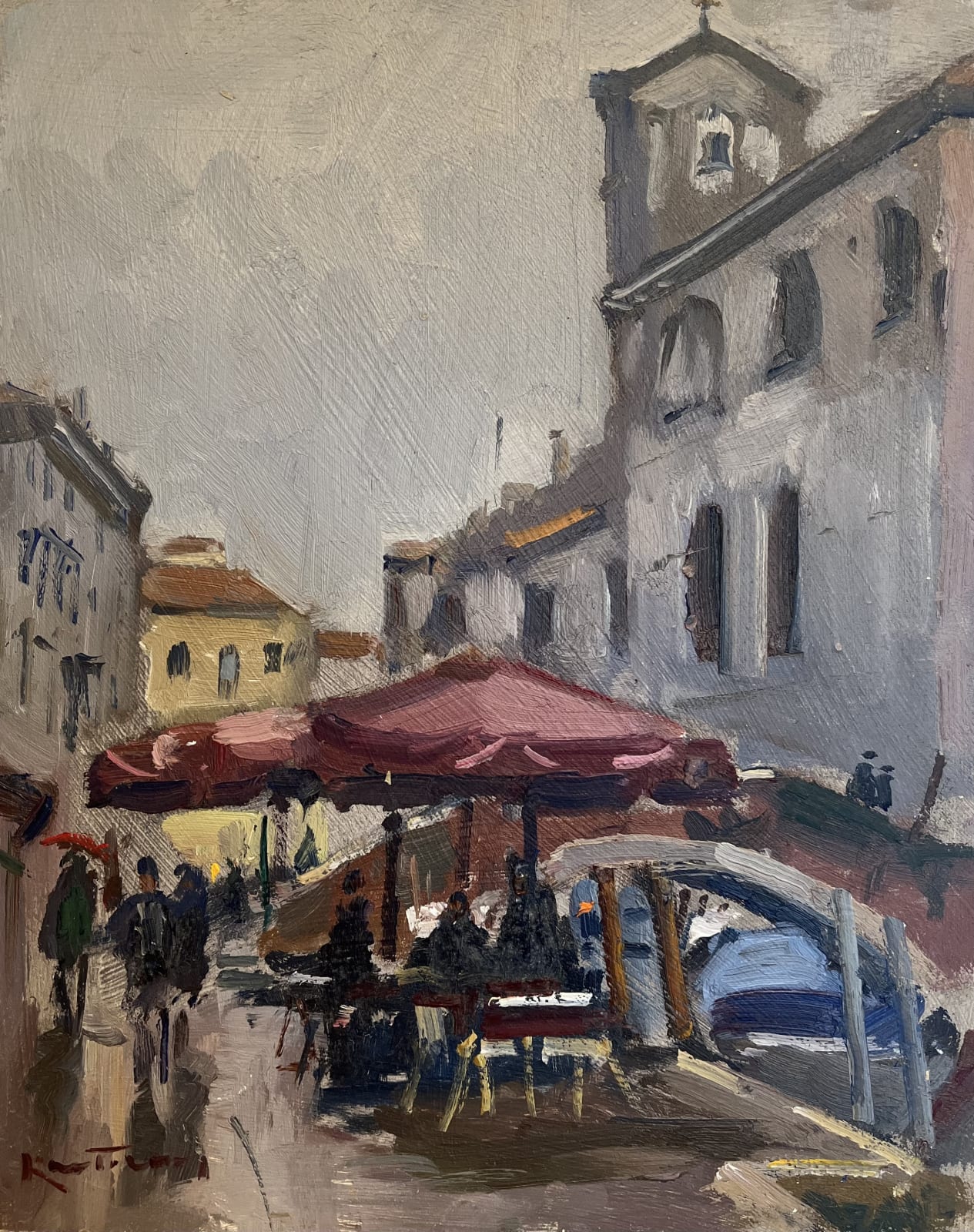 Karl Terry, Red Parasols, Venice
