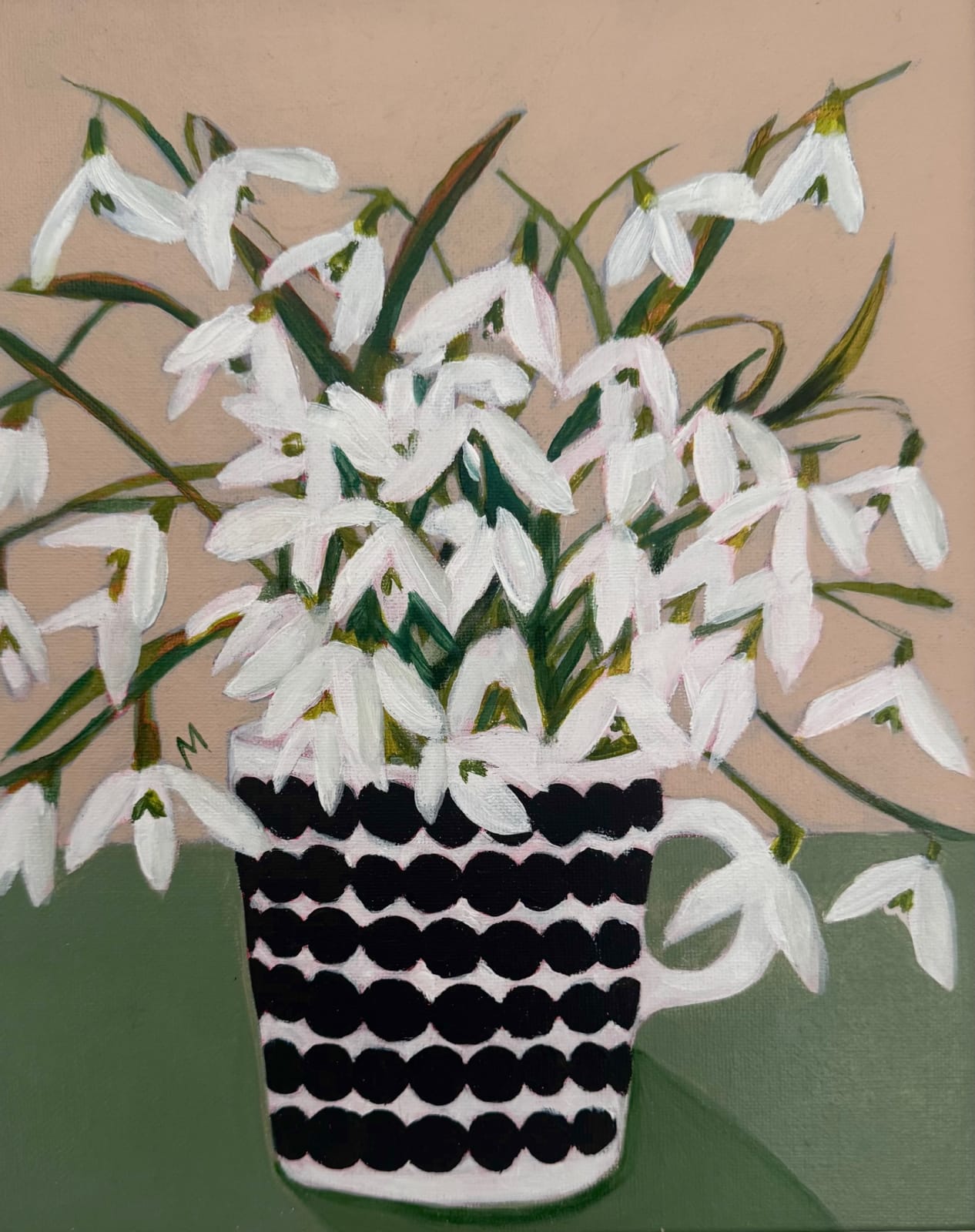 Maria Fletcher, Mug of Snowdrops