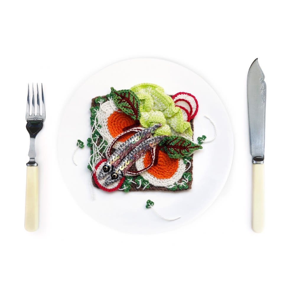 Kate Jenkins, Anchovy, Egg and Cress Salad