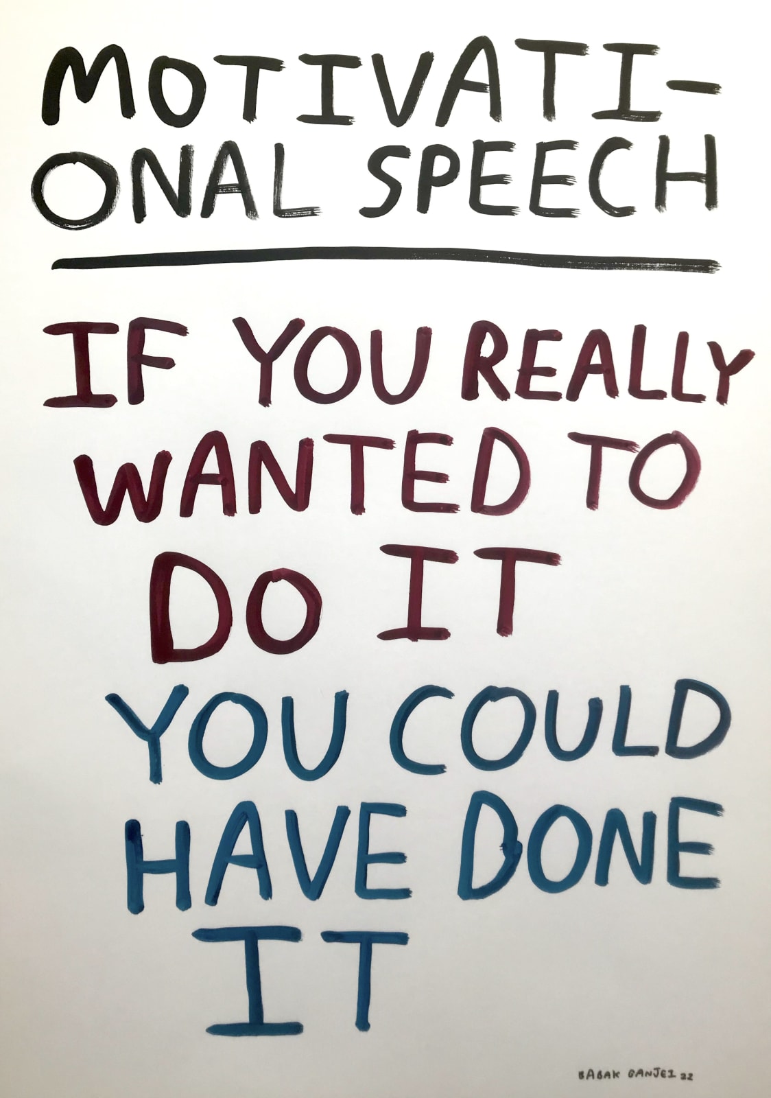 Babak Ganjei, Motivational Speech