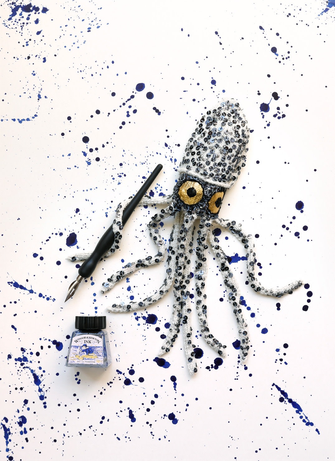 Kate Jenkins, Squid in Ink (Ultramarine)