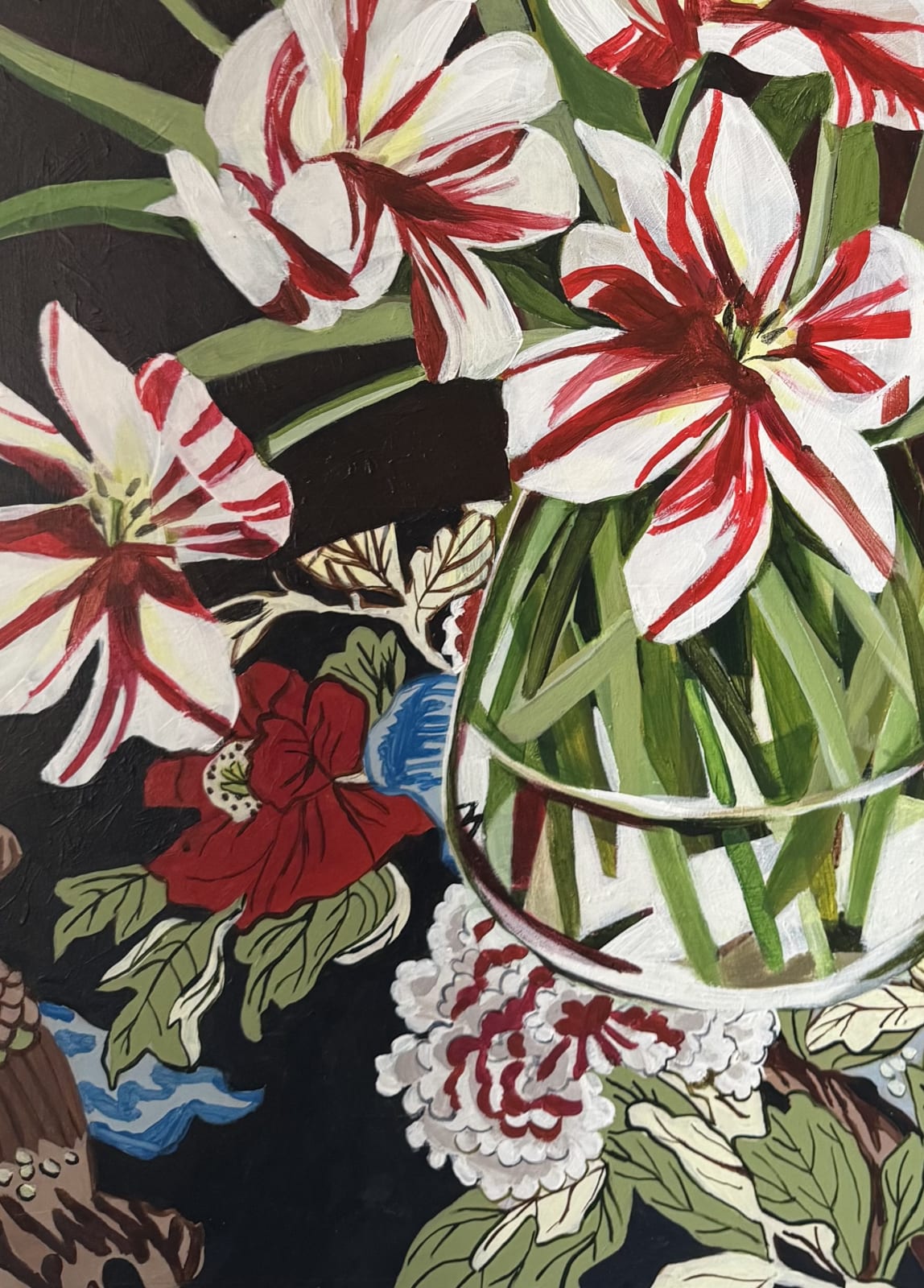 Maria Fletcher, Red Striped Tulips