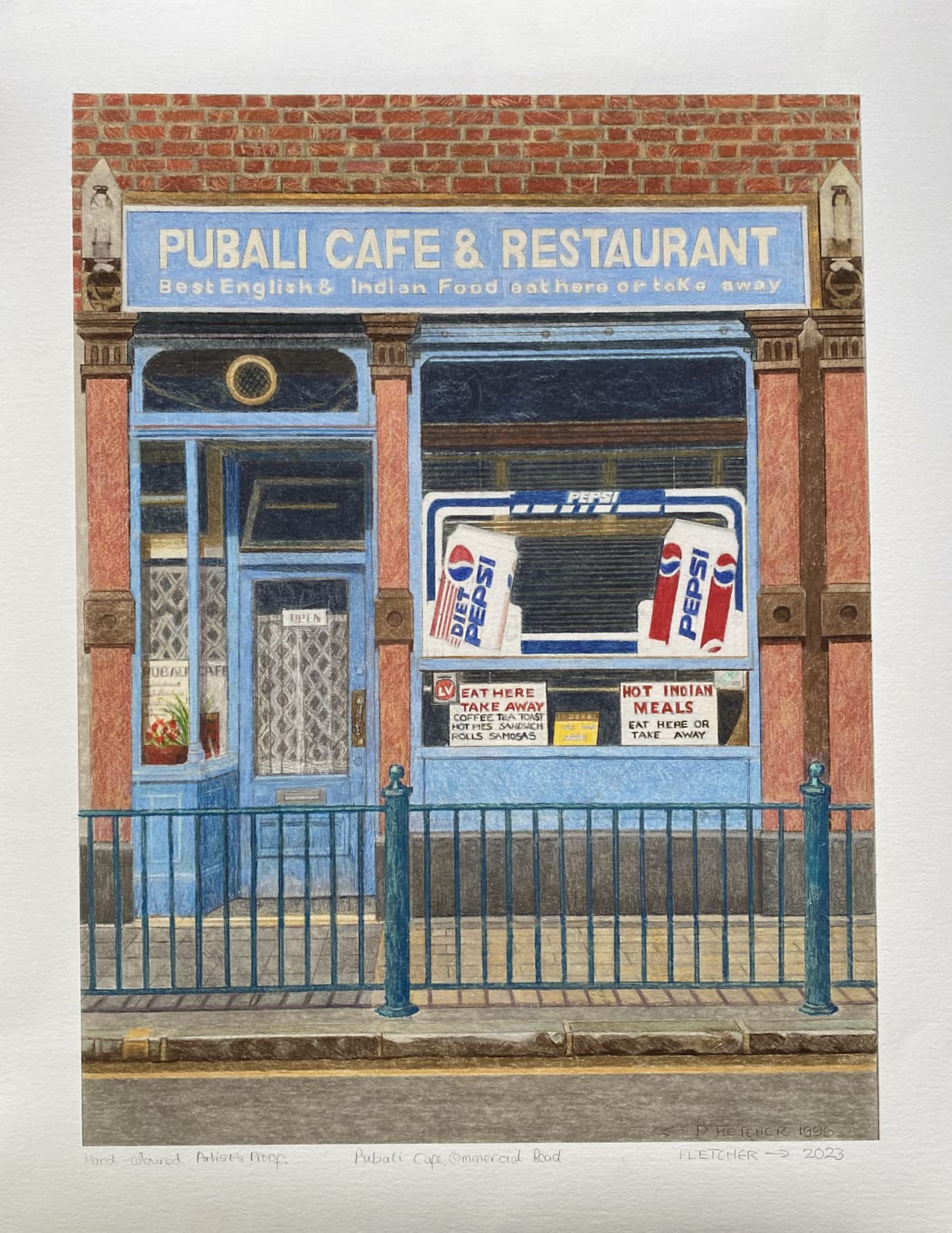 Doreen Fletcher, Pubali Café, Commercial Road