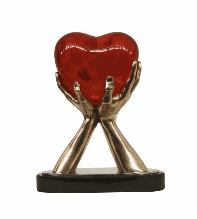 Lorenzo Quinn, I GIVE YOU MY HEART III (29.5 cm)