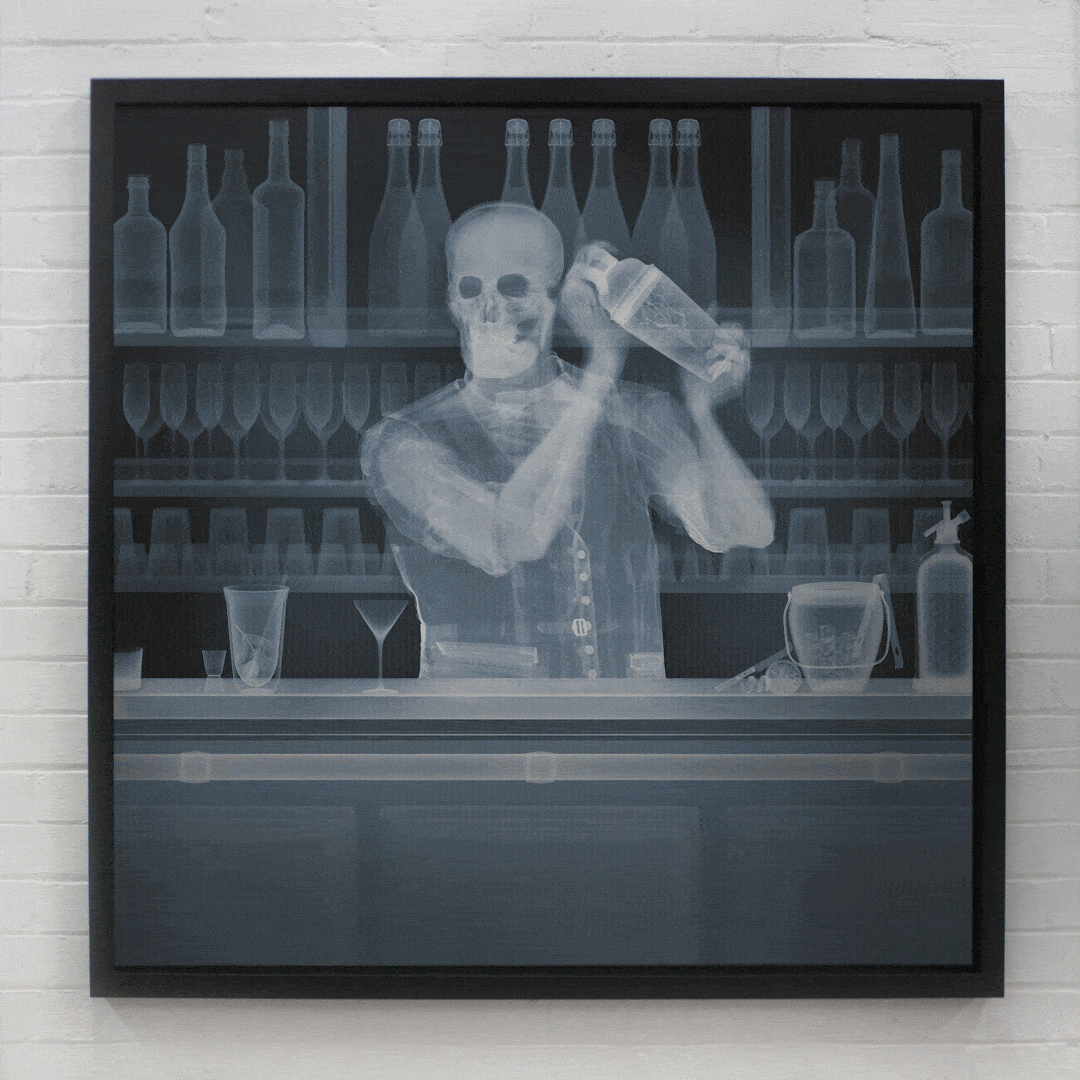 Nick Veasey, BARTENDER SHAKER, 2021