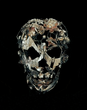 Gary James McQueen, Silver Vanitas Skull, 2024