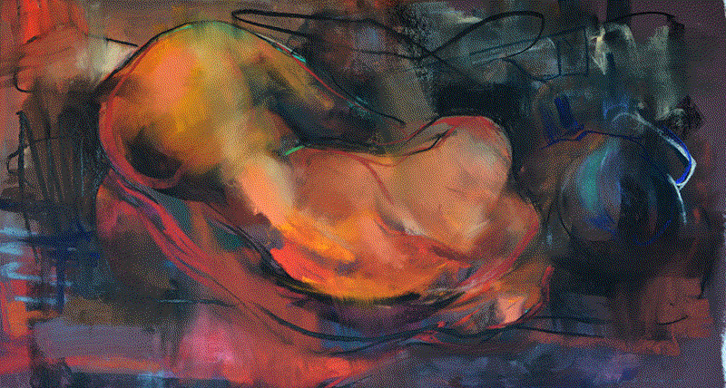 Crawfurd Adamson, Lying Woman, Curled Up, 2023