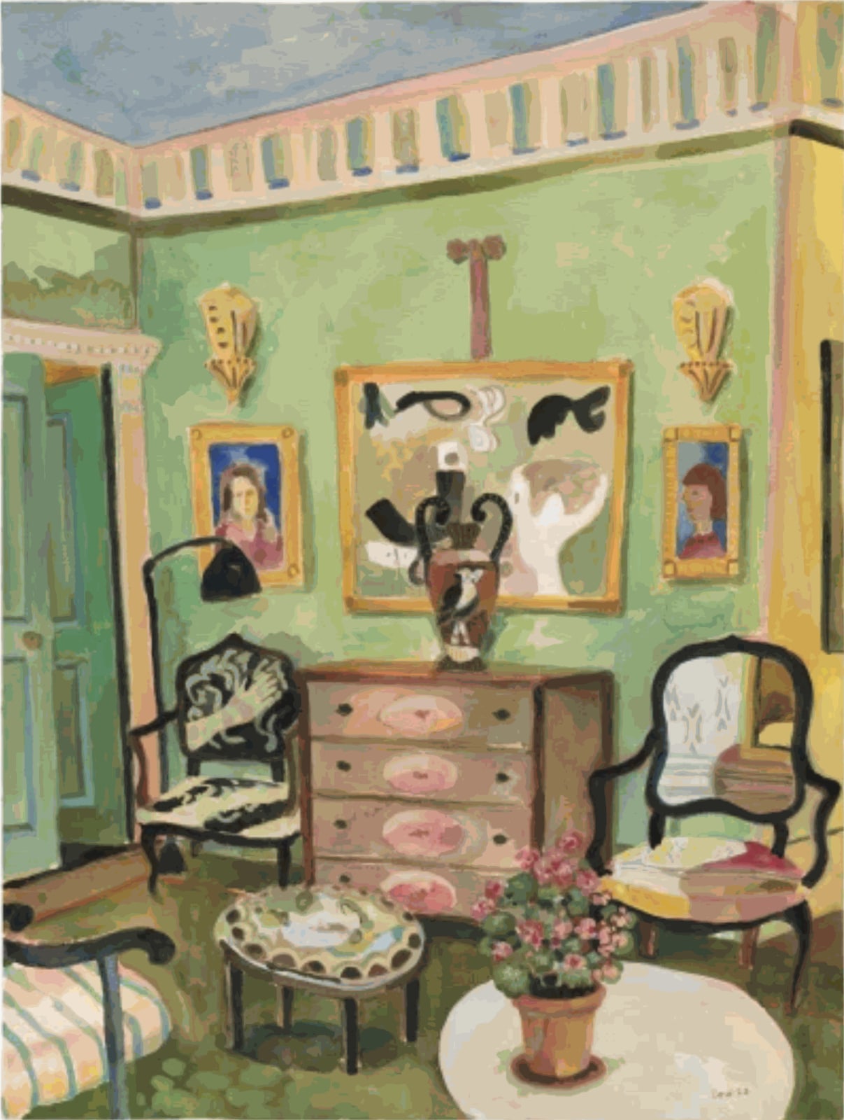 Lottie Cole, Interior with Agnes Martin, Alice B, 2022