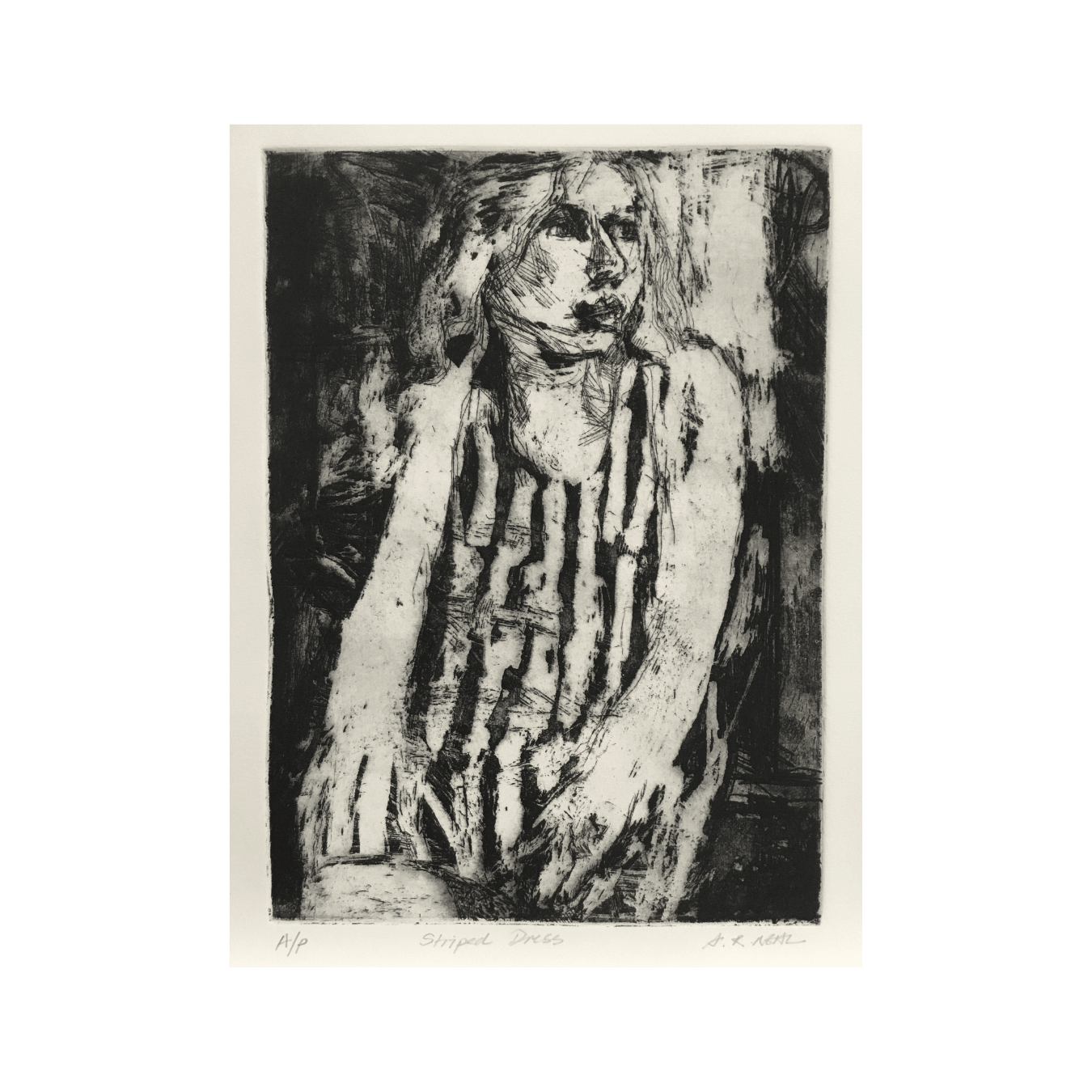 Arthur Neal, Striped Dress, 2025