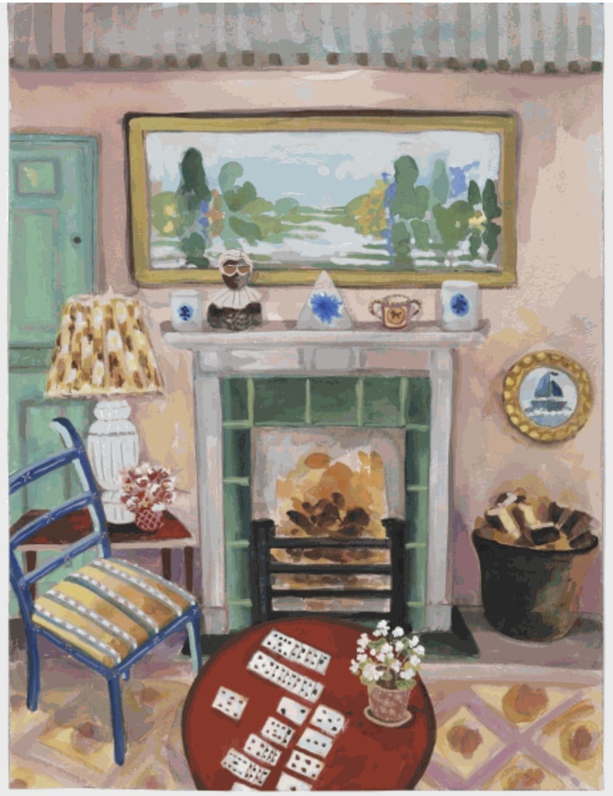 Lottie Cole, Interior with Patience & Sheffield Park Lakes, 2021