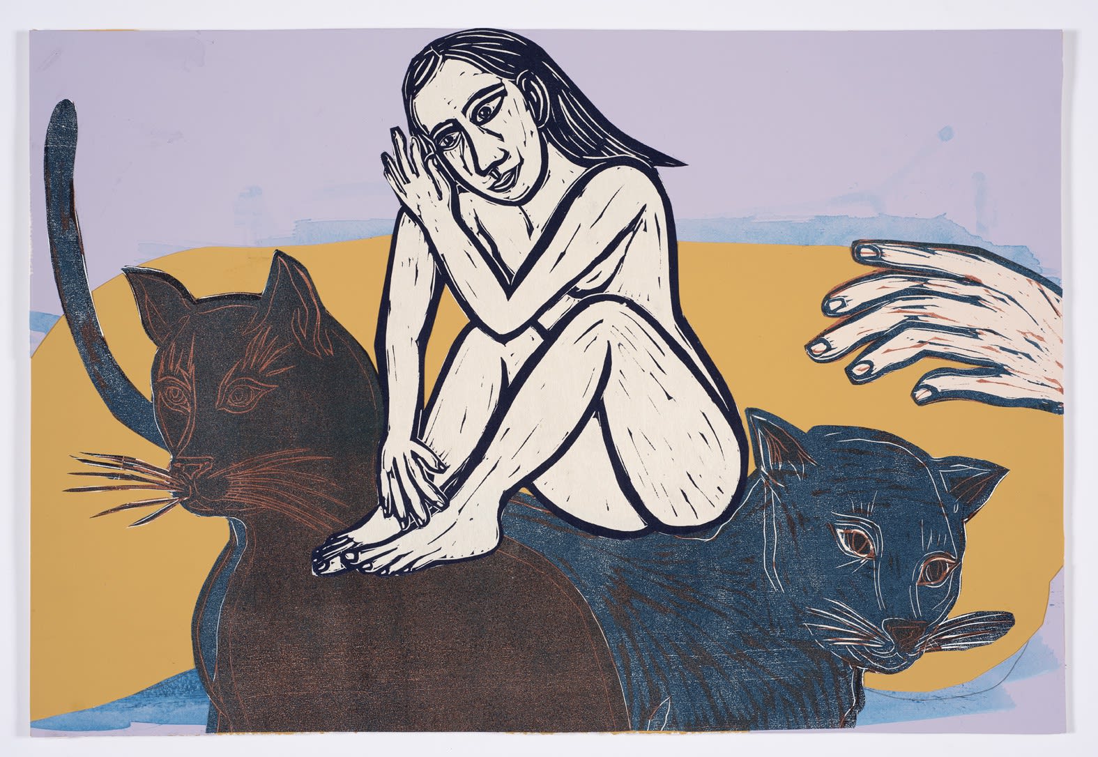 Eileen Cooper, Luna Collage, 2016
