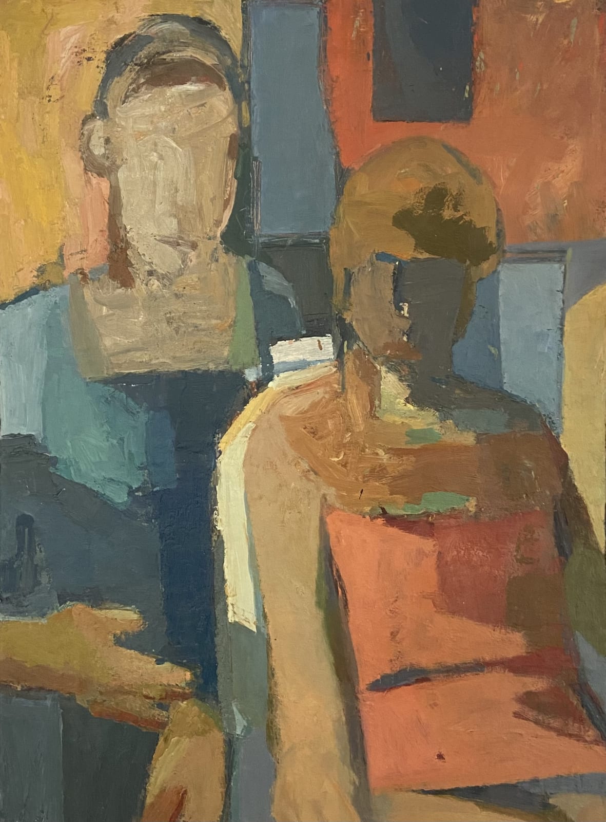 Artist and Model, Original Oil Painting by artist Arthur Neal NEAC, Linden Hall Studio and Two Studios High Street Deal, Kent.