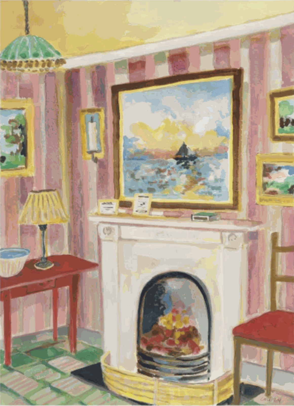 Lottie Cole, Interior with Sunset at Sea, 2024