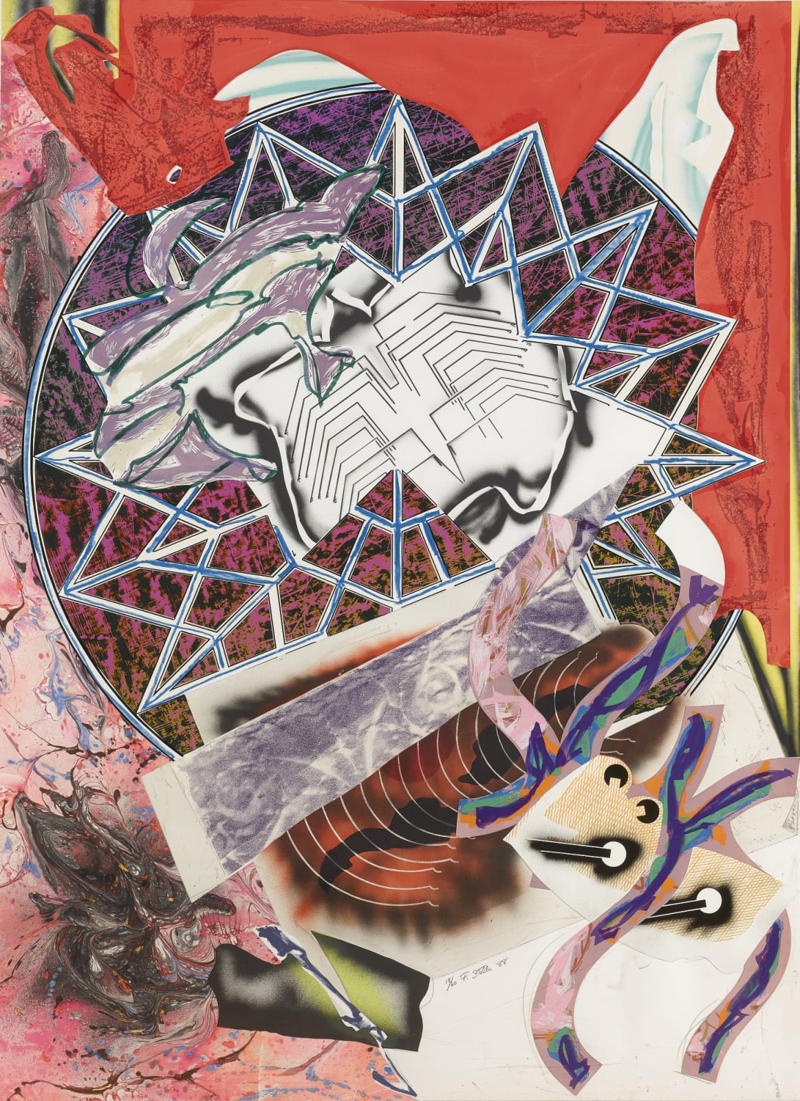 Frank Stella, Squid, 1989