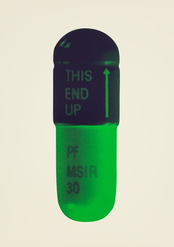 Damien Hirst, THE CURE - CREAM/AUBERGINE/PEA GREEN, 2014