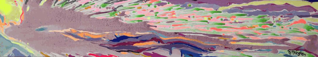 Roberto Morleghem, Paisaje del sol naciente, 2018