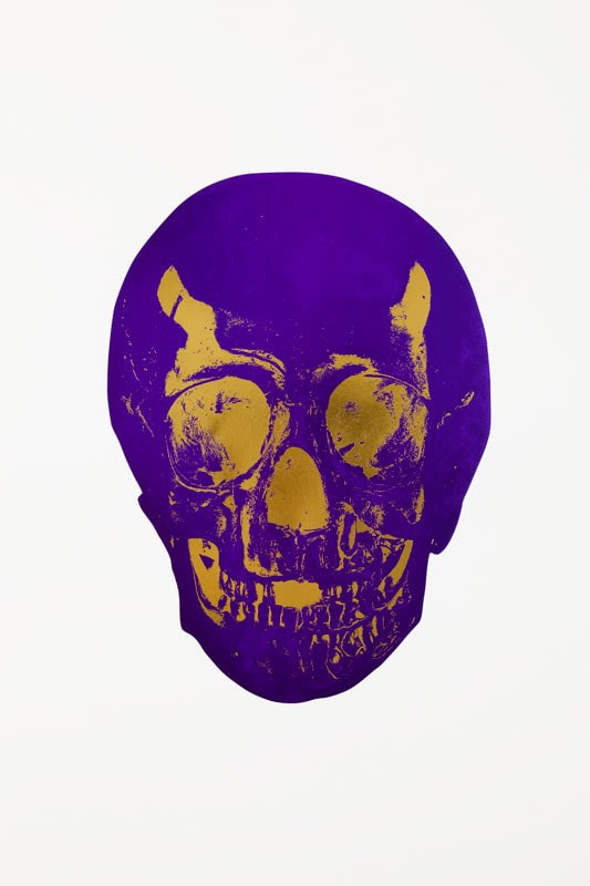 Damien Hirst, IMPERIAL PURPLE/ORIENTAL GOLD SKULL, 2009