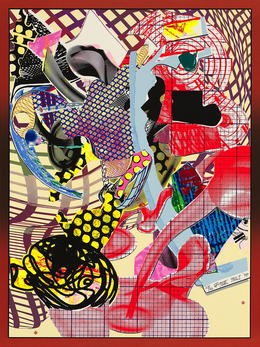 Frank Stella, Coxuria, State I, from the Imaginary Places II Series, 1997