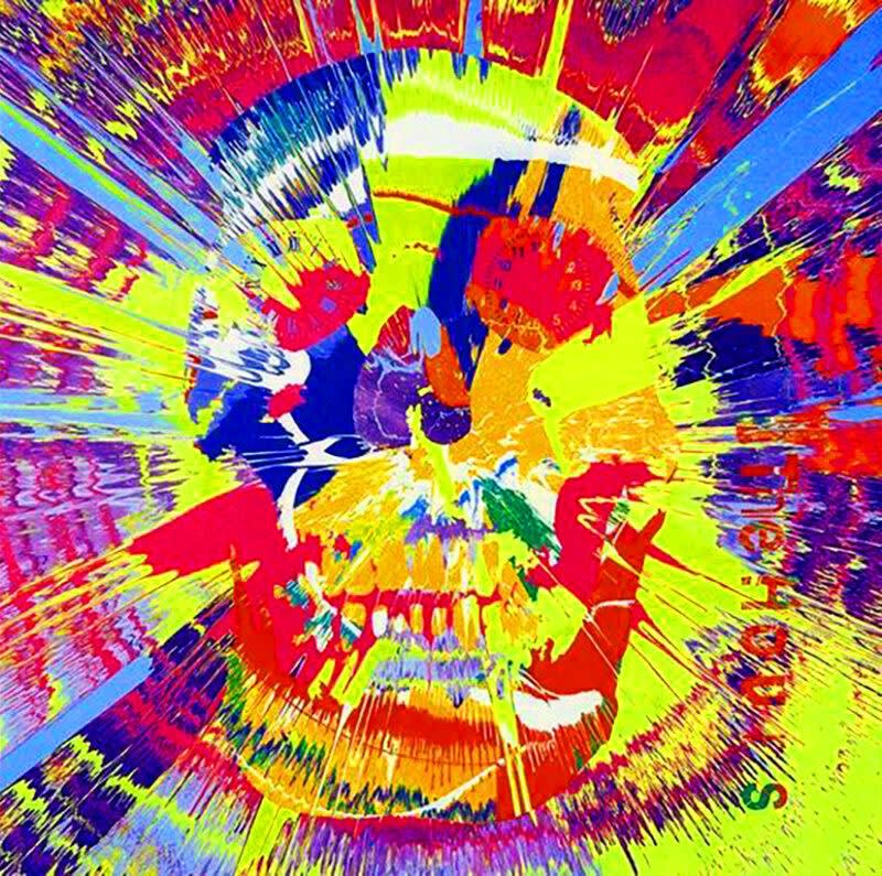 Damien Hirst, Swirl Skull, 2009