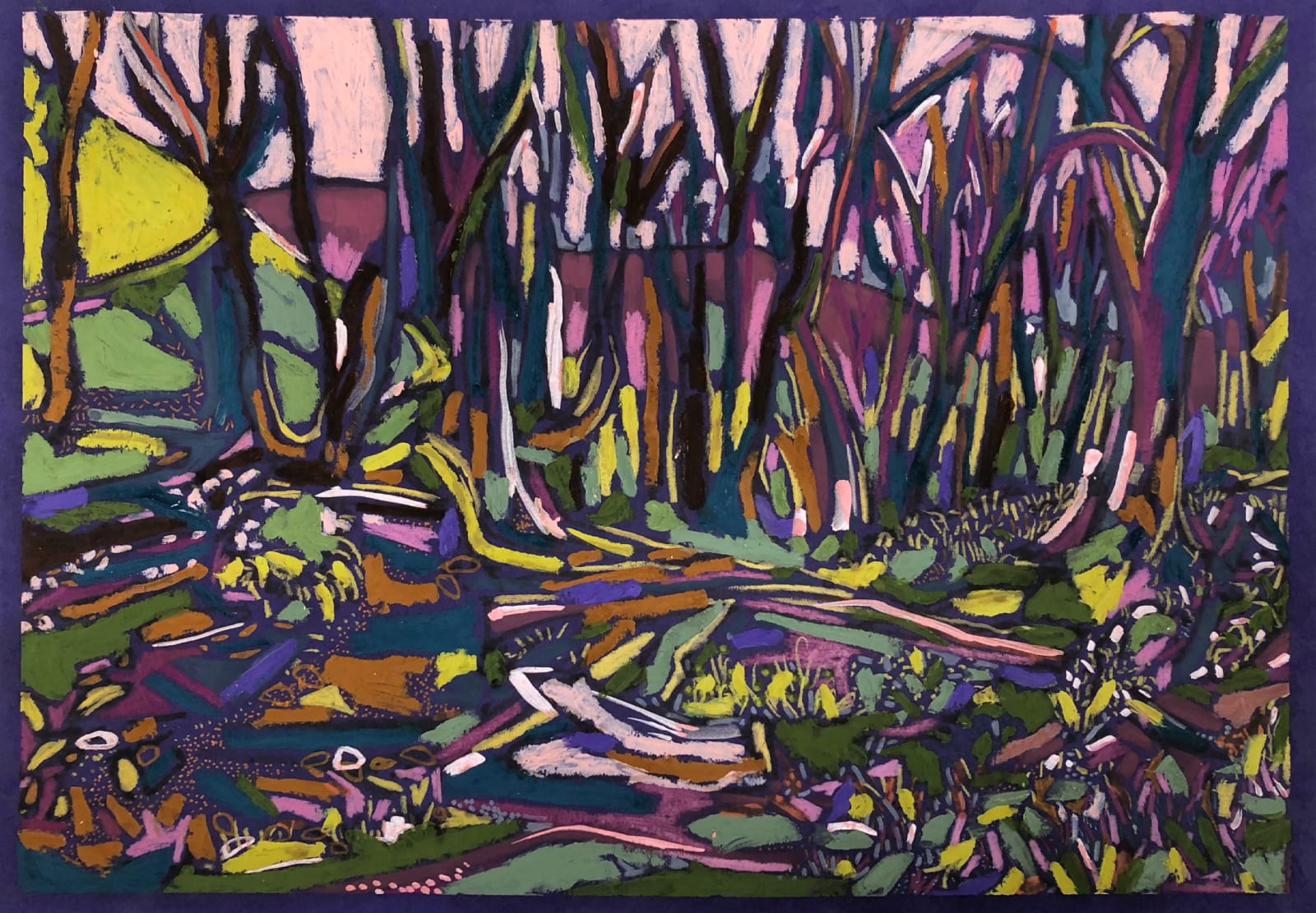 Christabel Forbes, 'Shropshire Hills through the Trees', 2021
