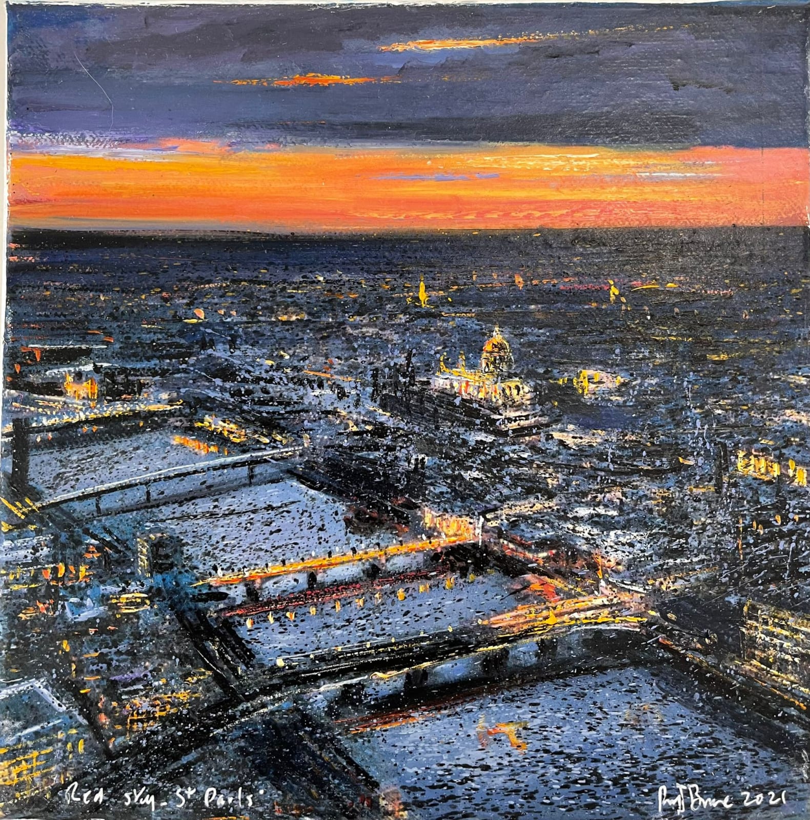 Rory Browne, 'Red Sky, St. Pauls', 2021
