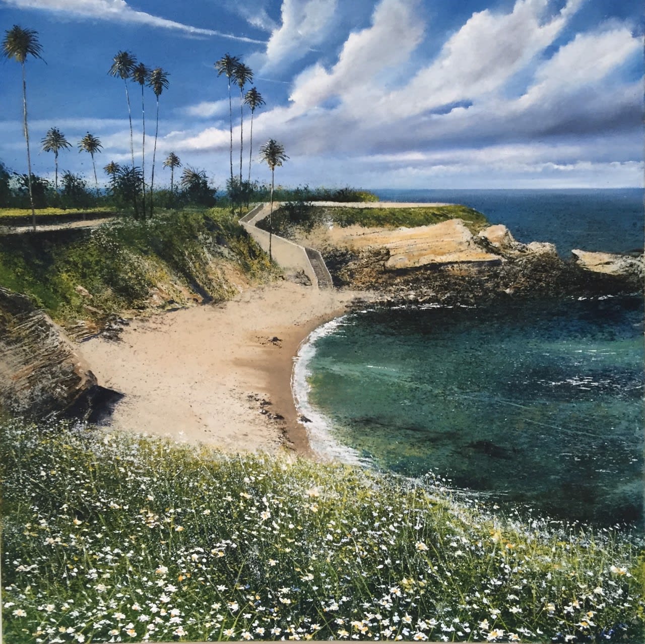Rory Browne, 'La Jolla Cove. 'The Sea is his for he made it' Psalm 95 v 5', 2021