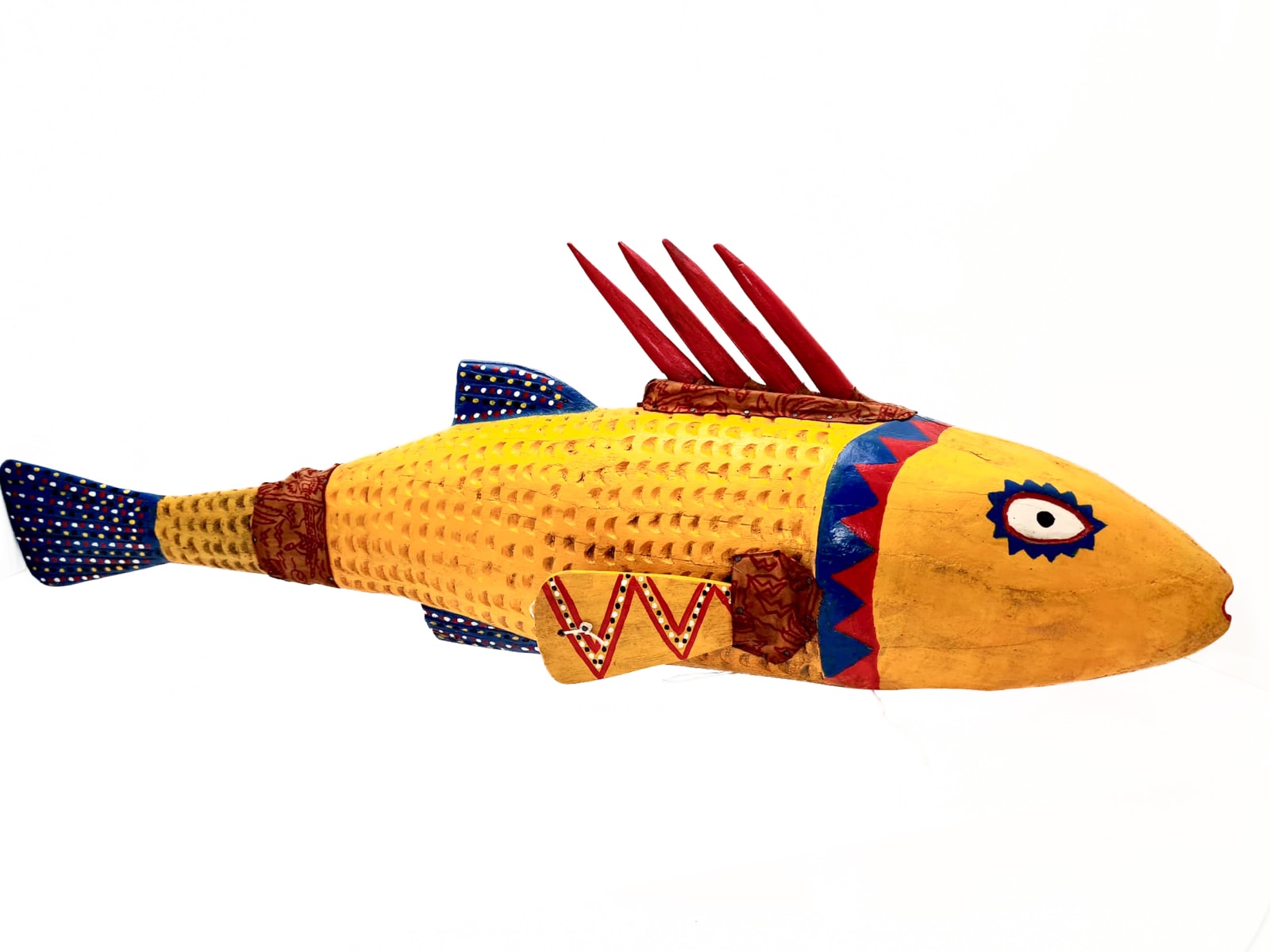 Bozo/Bambara Tribe, Yellow Fish Puppet, 2025