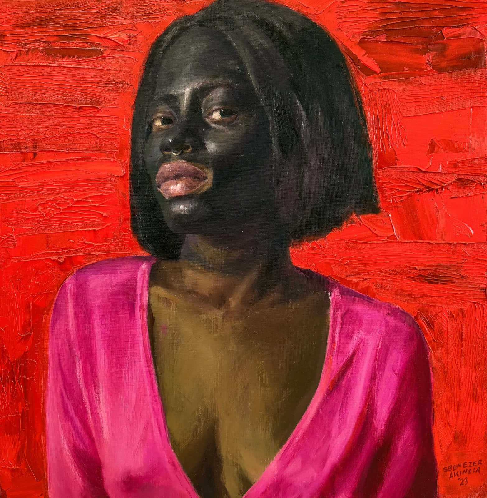 Ebenezer Akinola, Dreams in Red I, 2023