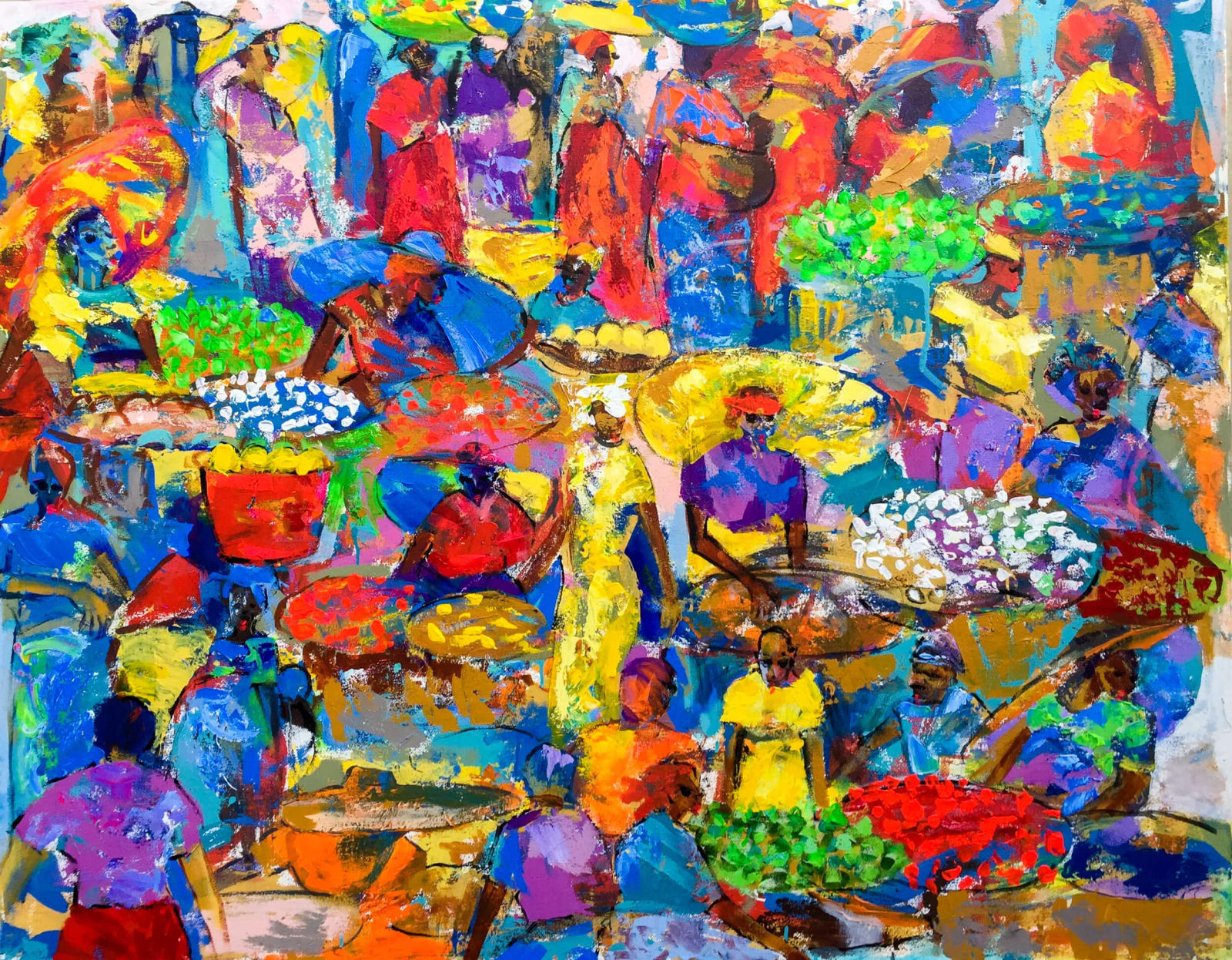 Larry Otoo, Market Colours, 2017