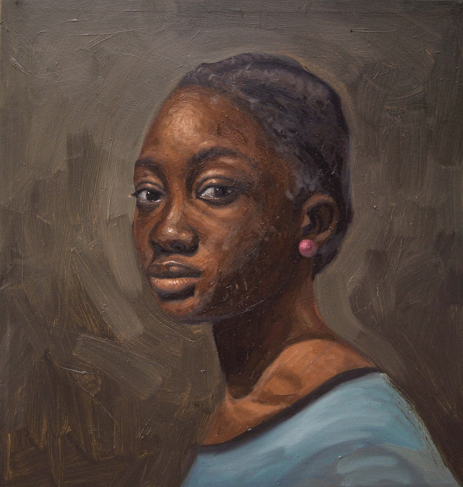 Oliver OKOLO, Madonna of the lonely gaze, 2022