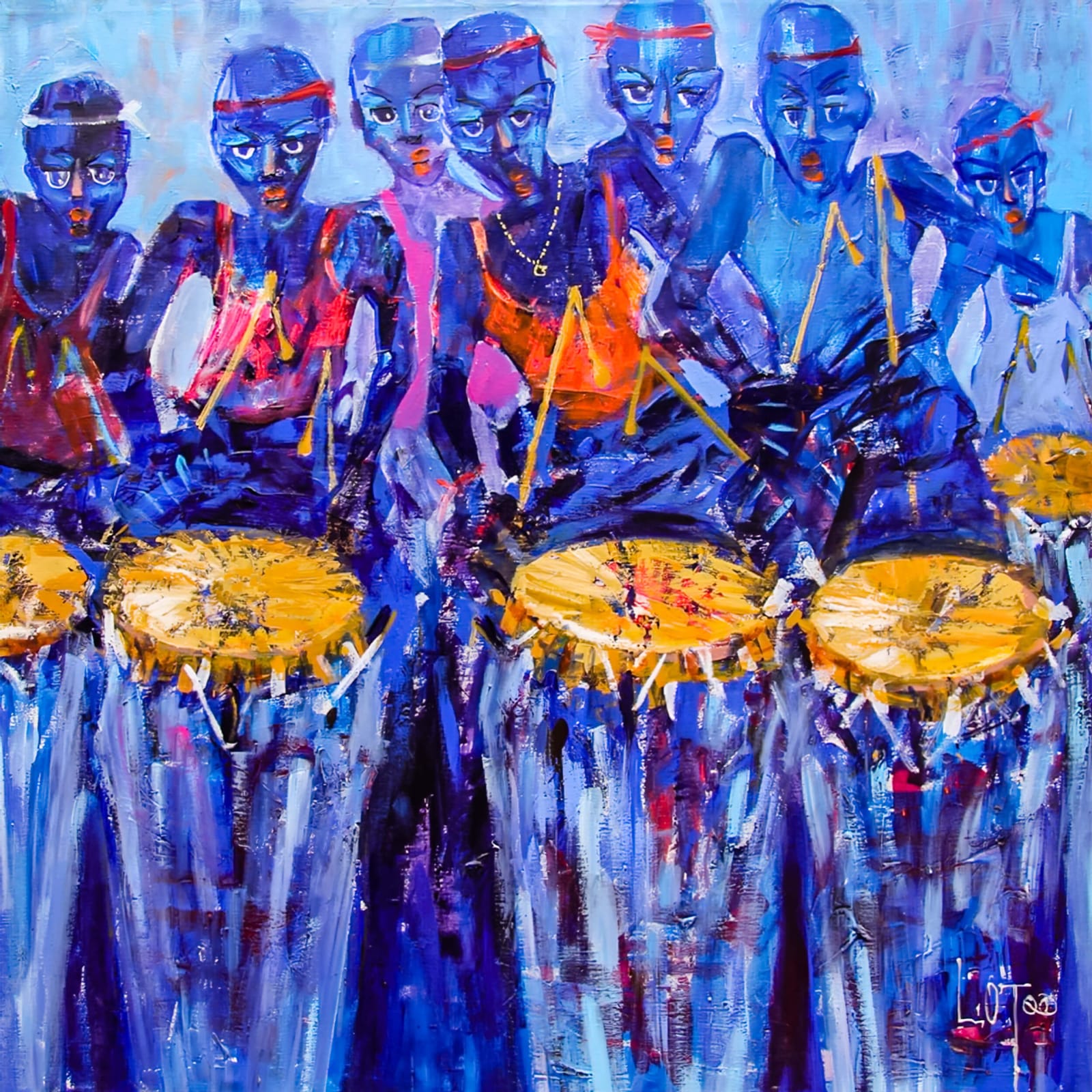 Larry Otoo, Blue Throb, 2006