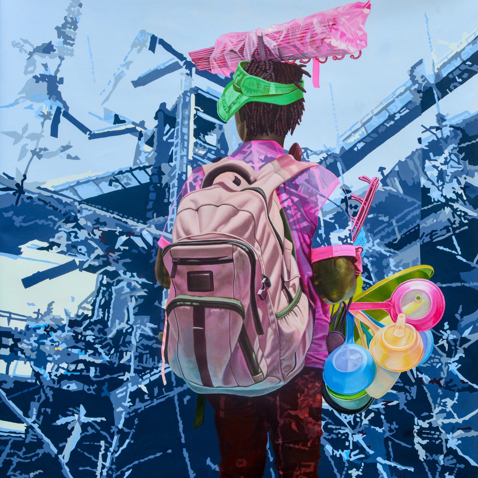 Daniel Onguene, Au coeur de la friche, 2021